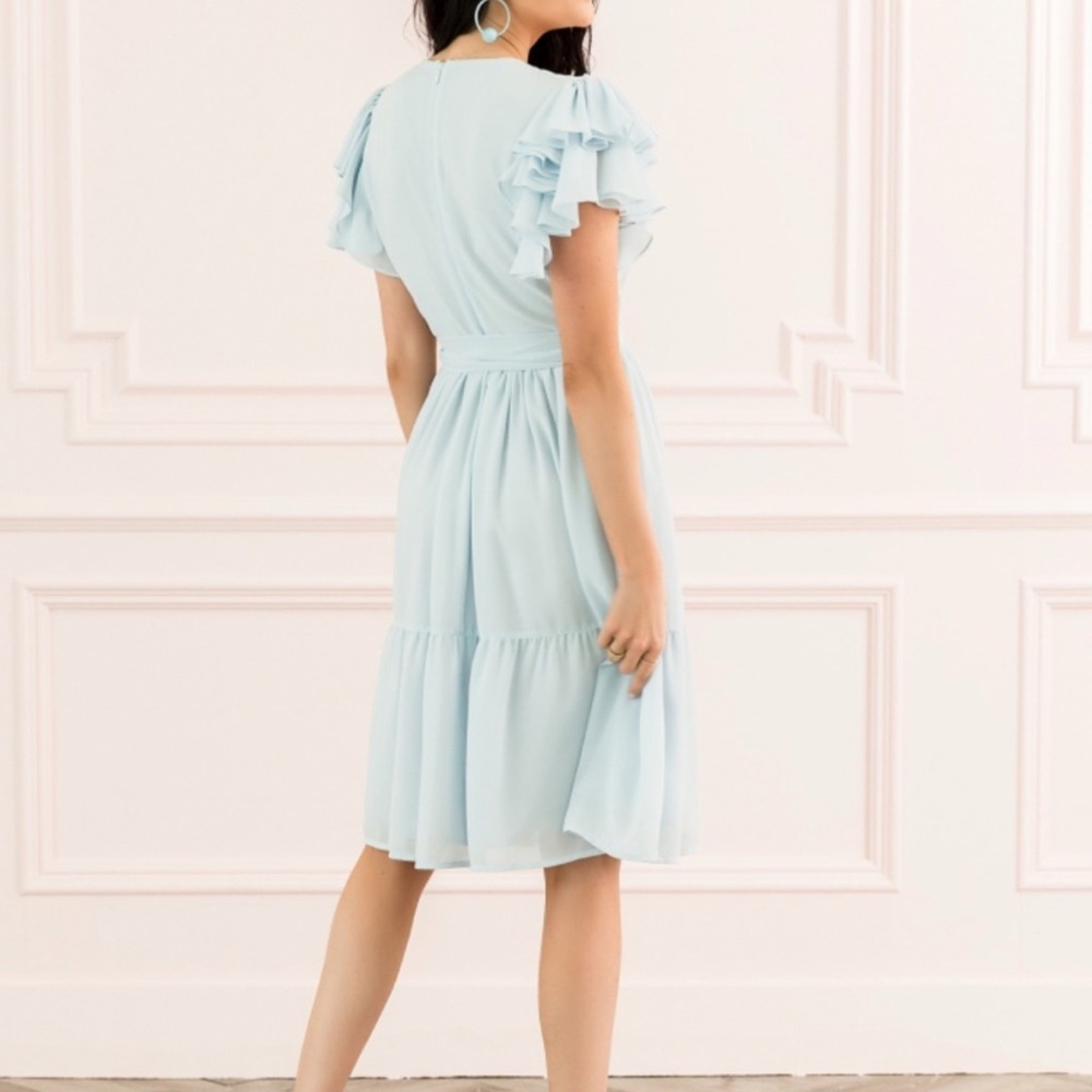 Rachel Parcell Light Blue Ruffle Dress - Picture 8 of 10